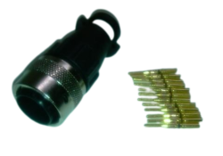 Connector ITT CANNON 12 Male + pins