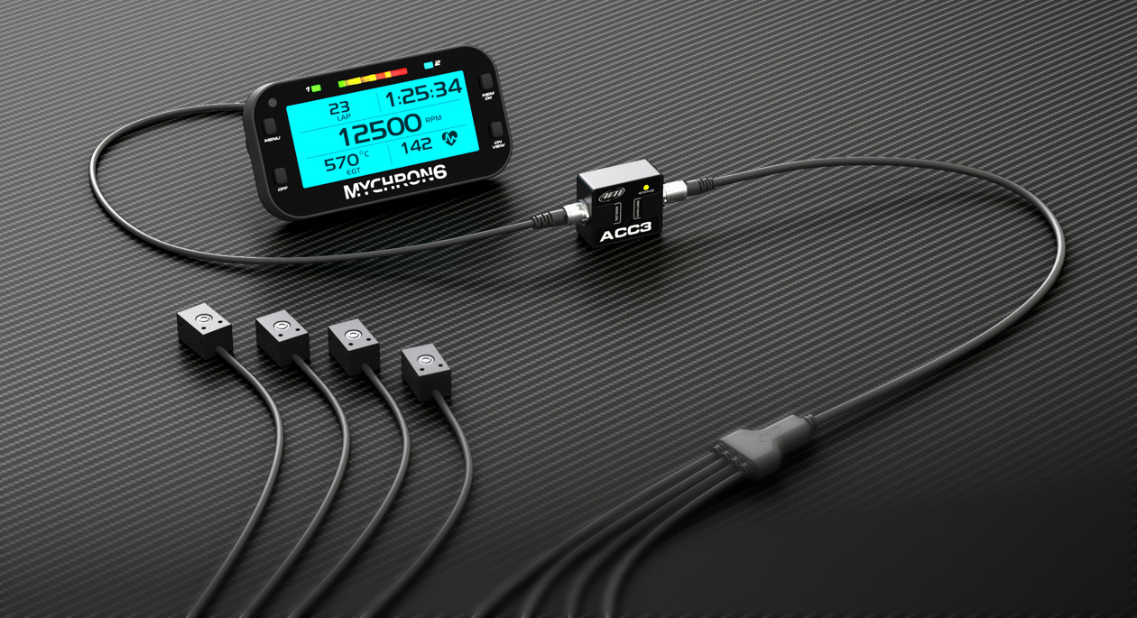 Kit de capteurs de temp&eacute;rature des pneus AiM avec ACC3